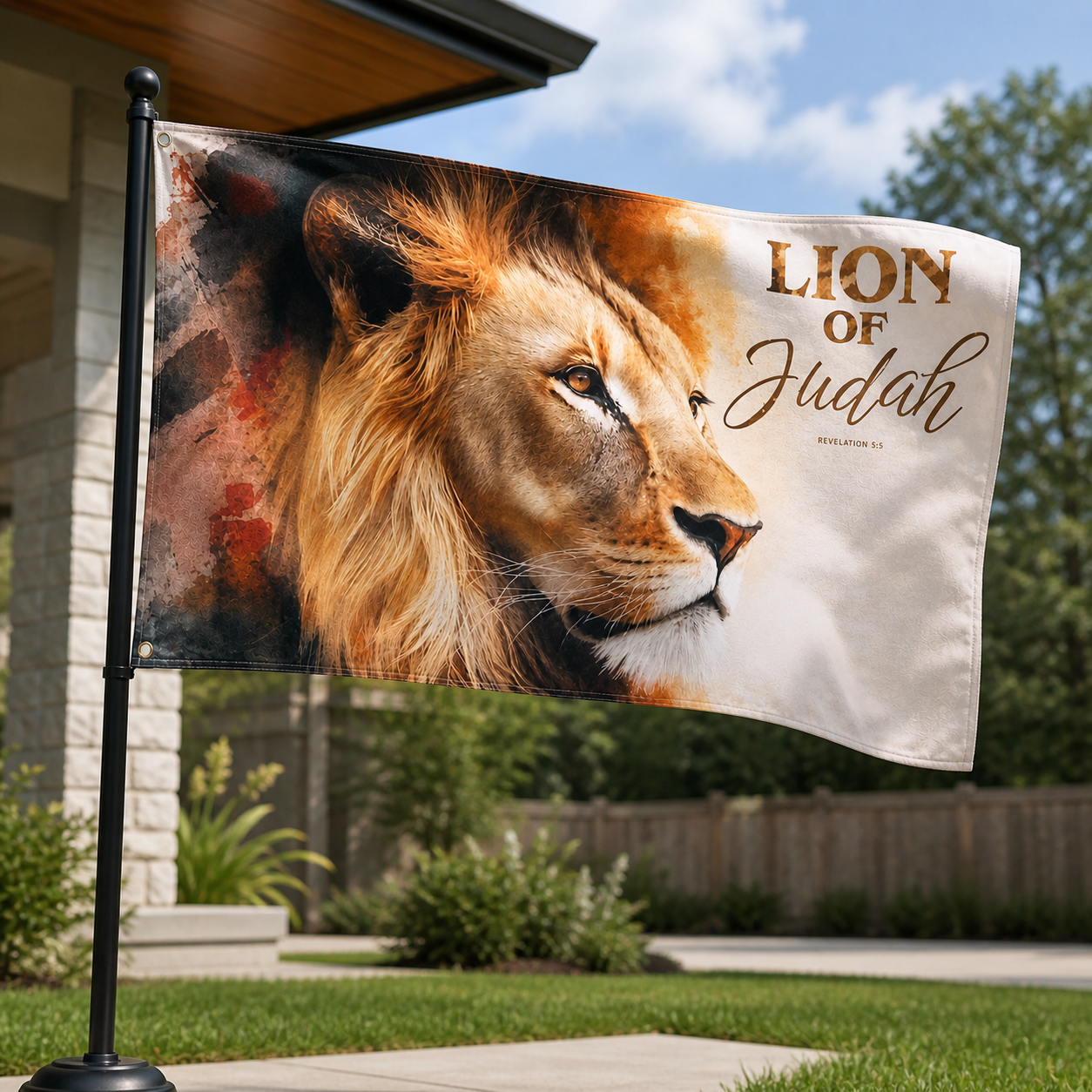 (Lion of Judah) Christian Worship Flag