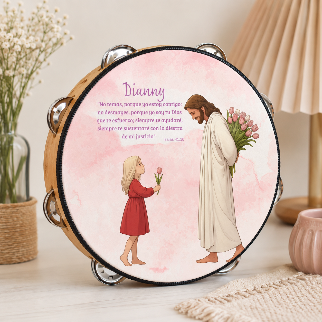 (Isiah 41:10) Tambourine