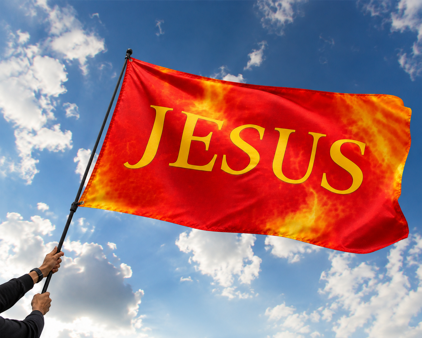 (JESUS) Christian Worship Flag