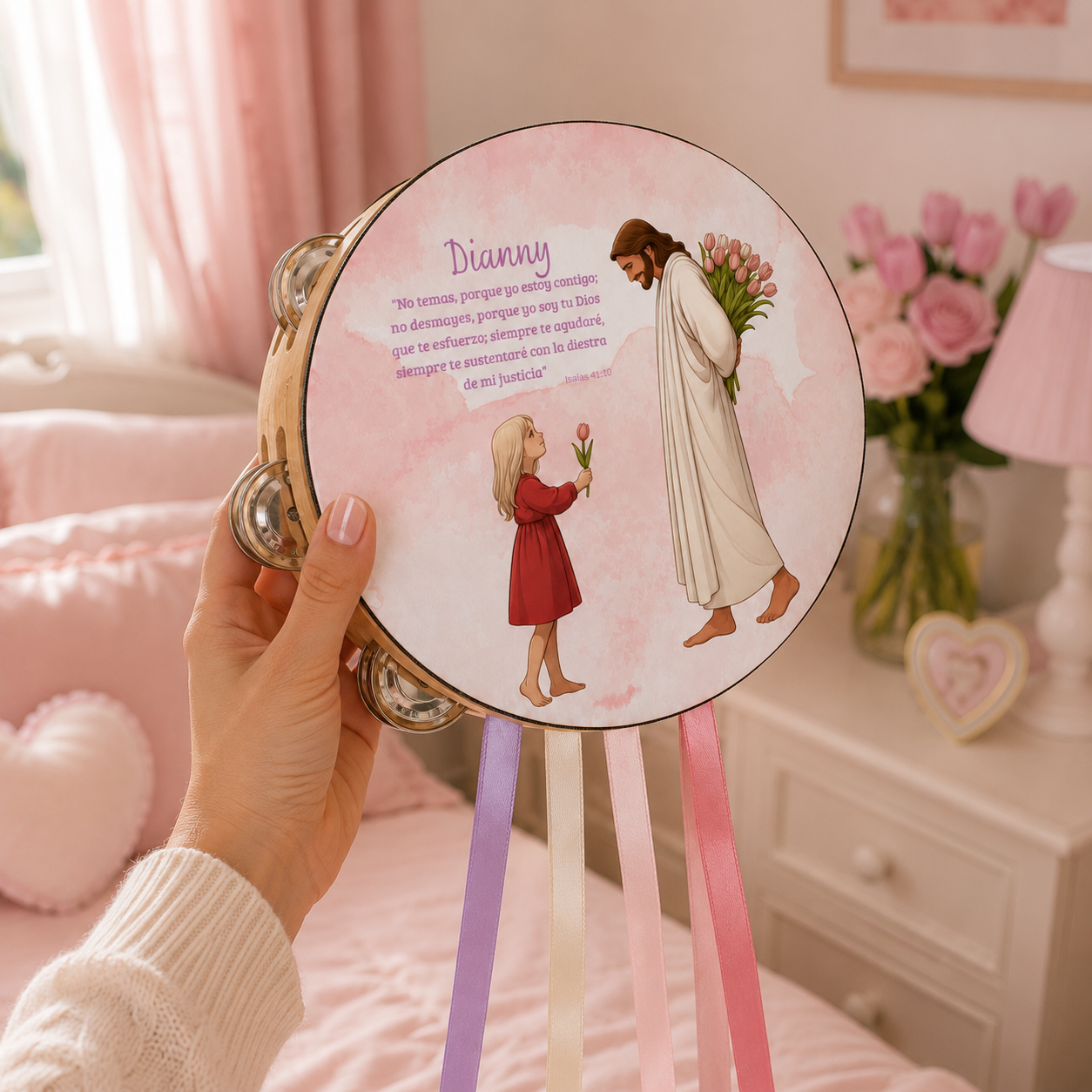 (Isiah 41:10) Tambourine
