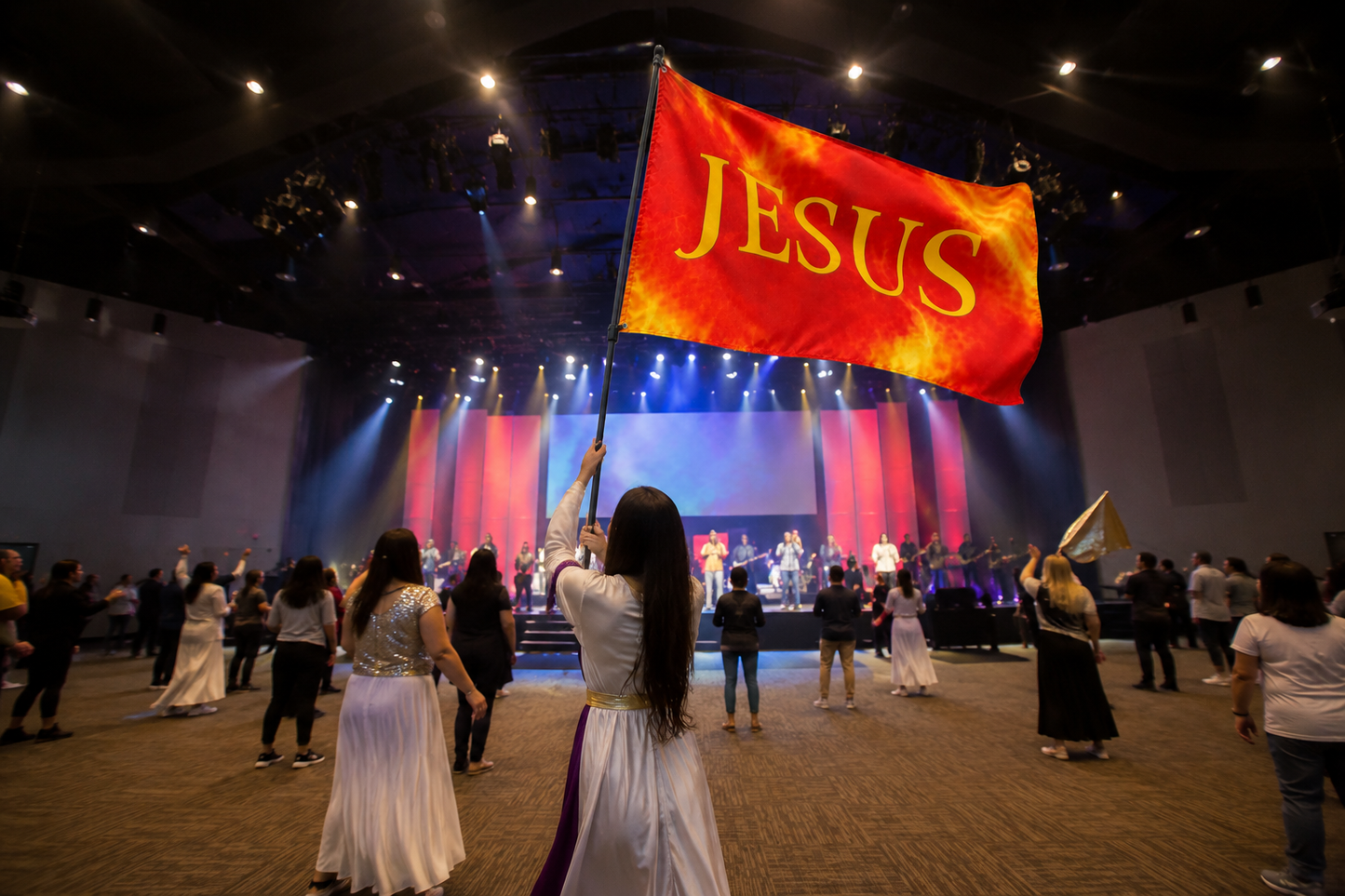 (JESUS) Christian Worship Flag