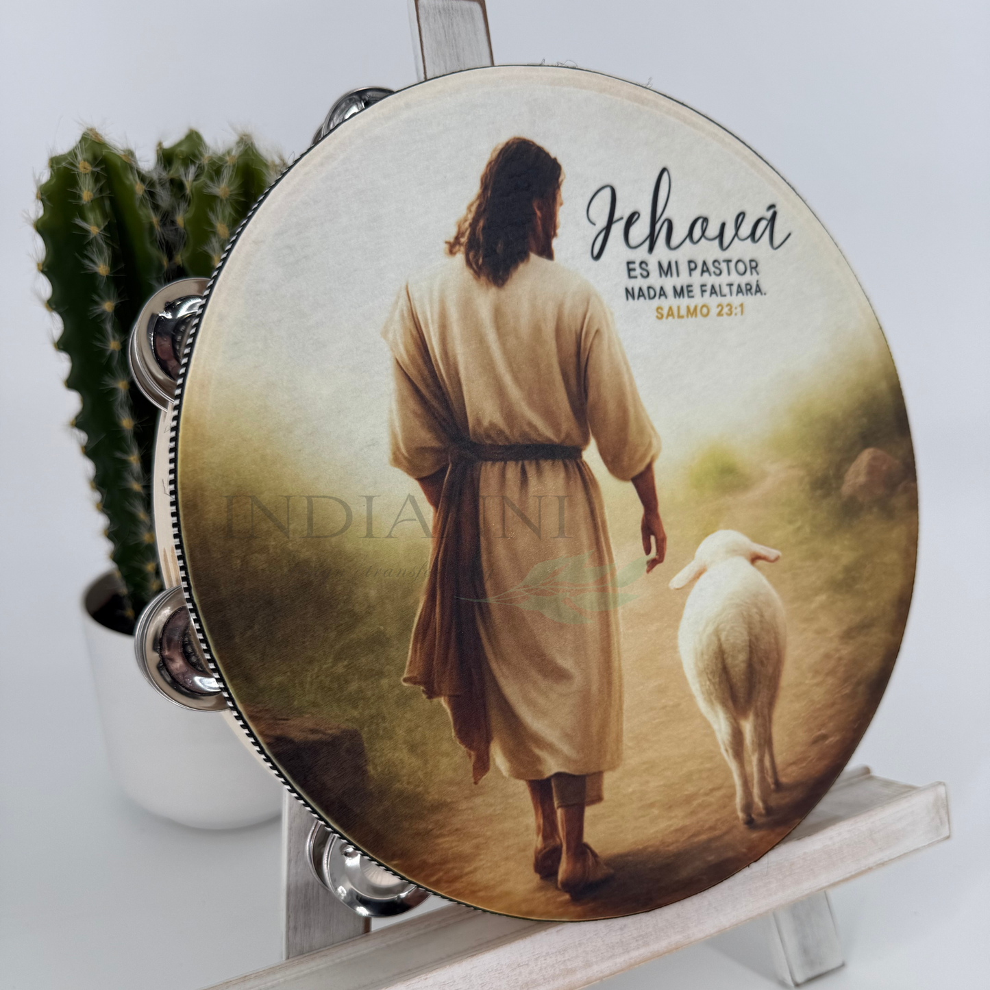 (Psalms 23:1) Tambourine