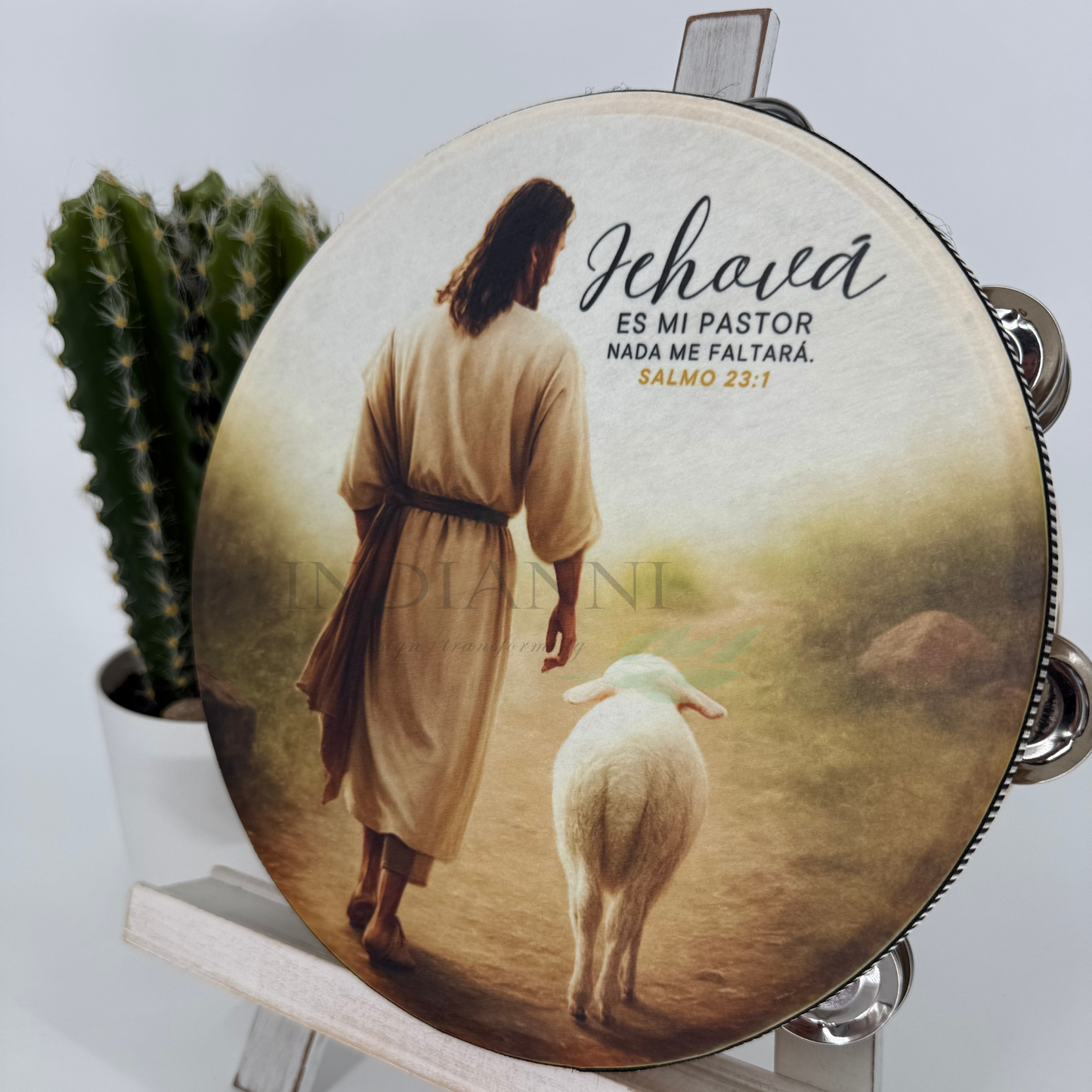 (Psalms 23:1) Tambourine