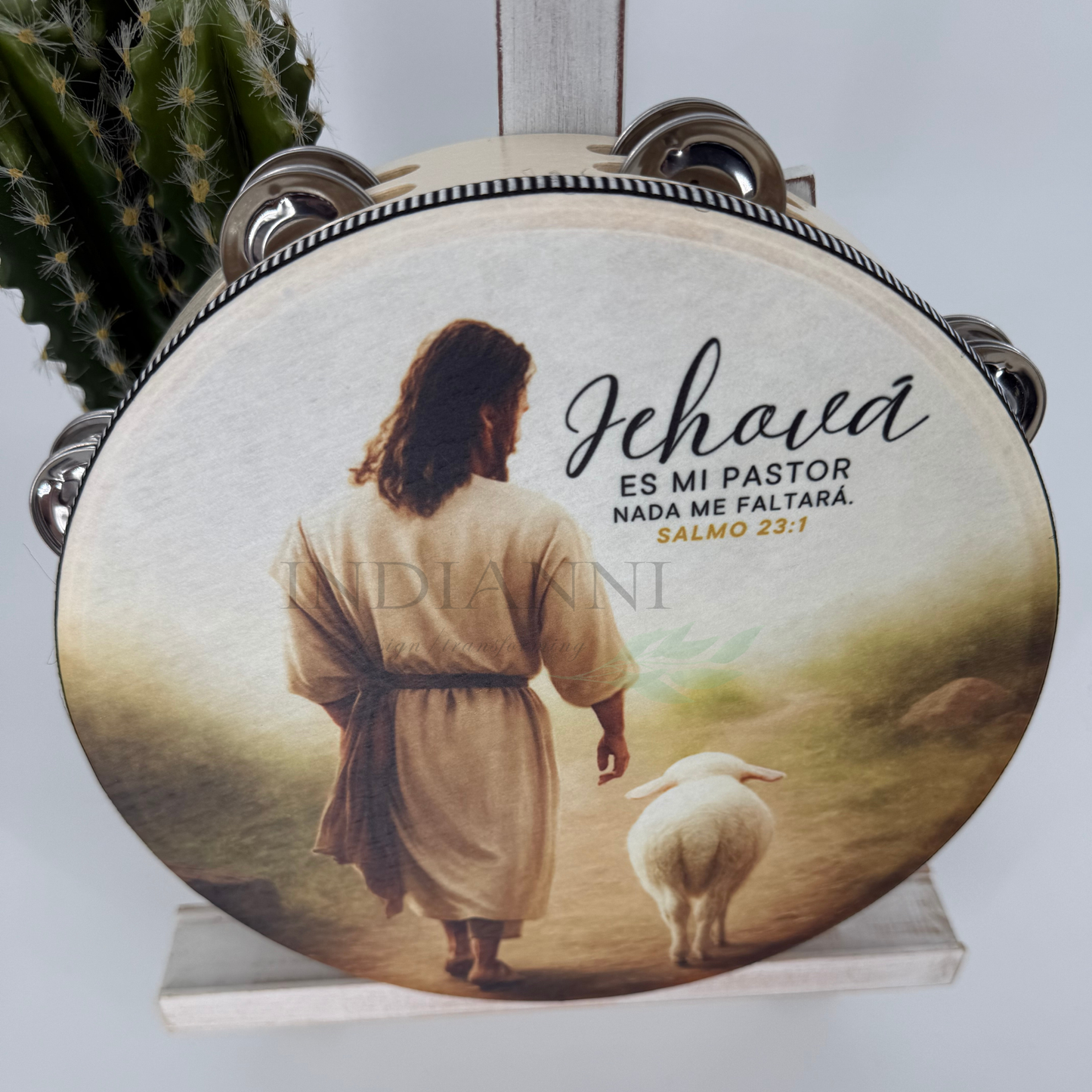 (Psalms 23:1) Tambourine