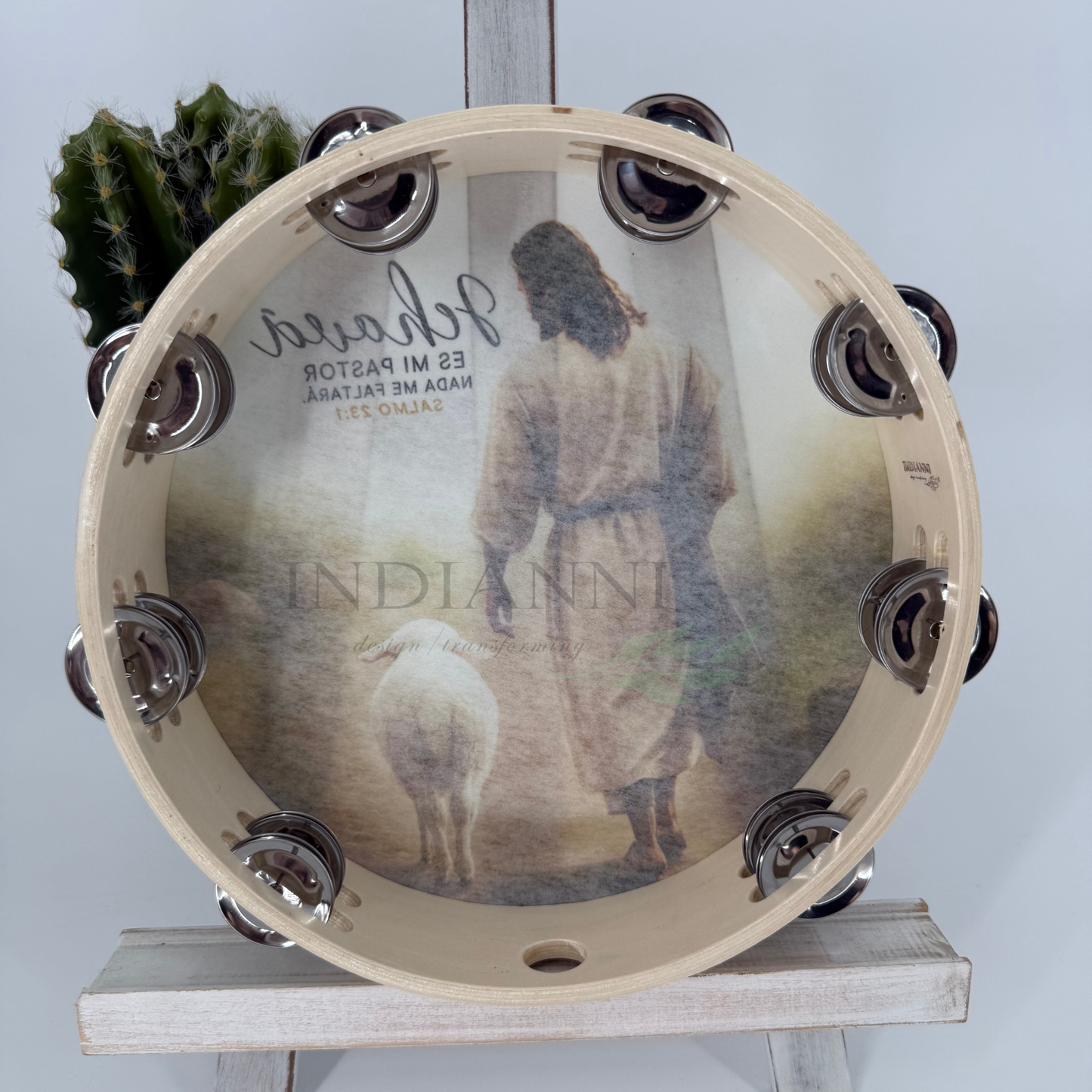 (Psalms 23:1) Tambourine