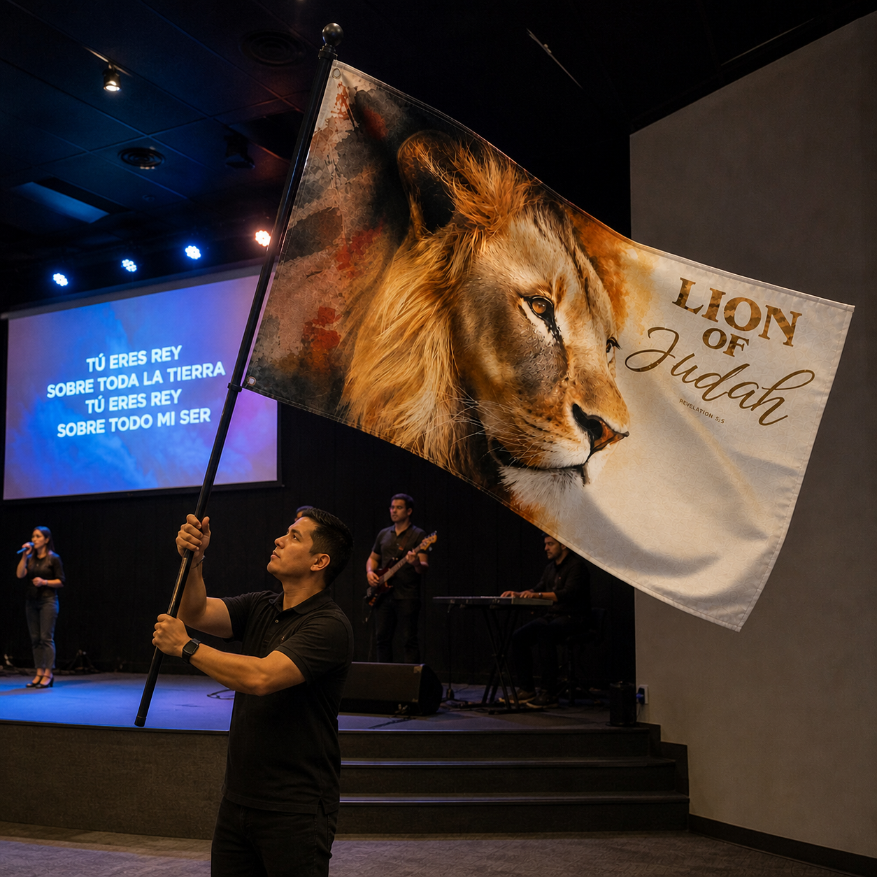 (Lion of Judah) Christian Worship Flag