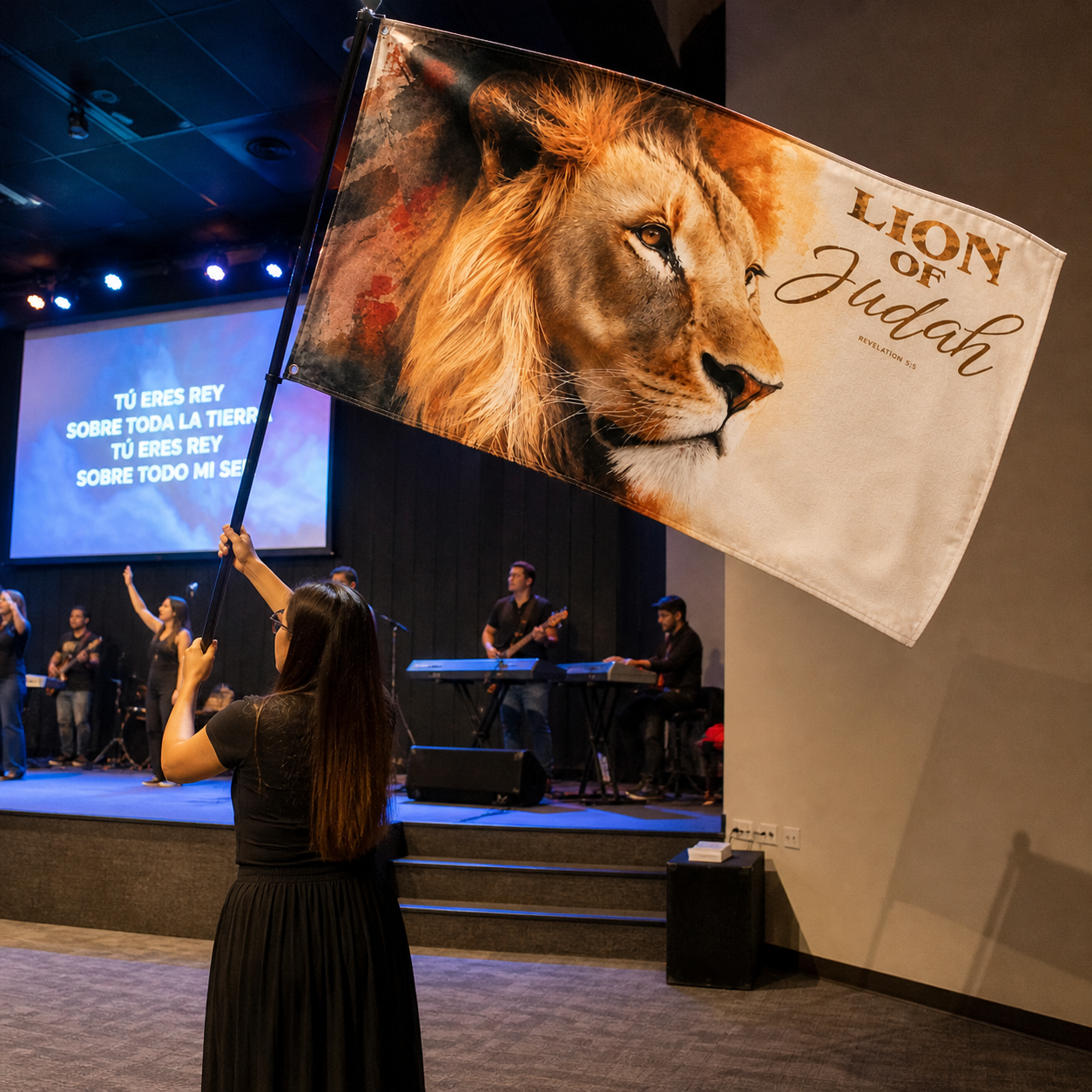 (Lion of Judah) Christian Worship Flag